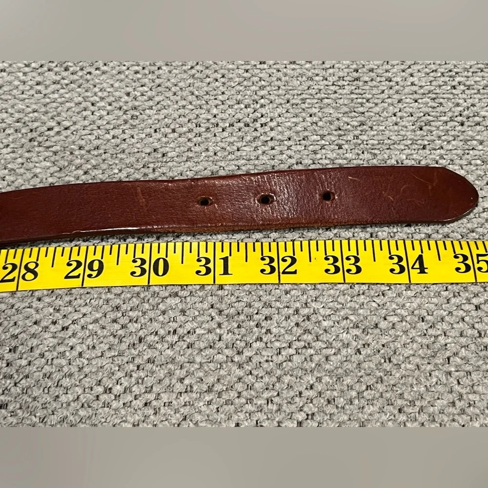 Vintage Brown Leather‎ Belt 32